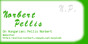 norbert pellis business card